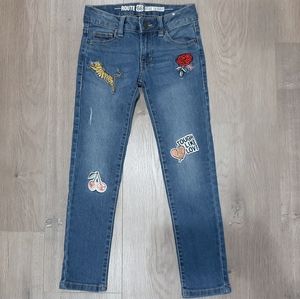 Route 66 Skinny Patch Jeans Size 7